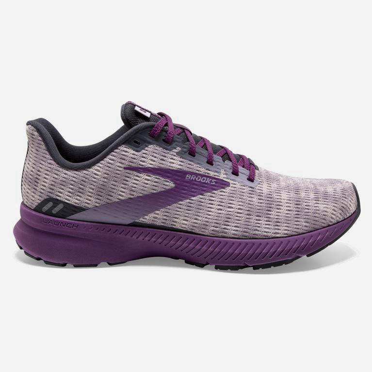 Brooks Launch 8 Womens Light Cushion Road Running Shoes - Iris/Ombre/Violet/Purple - Philippines (24